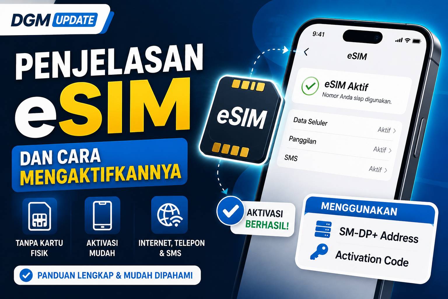 Penjelasan eSIM dan Cara Mengaktifkannya di Handphone