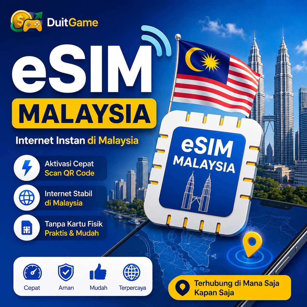 eSIM Travel 1 GB 7 Hari (Malaysia)